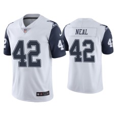 Men's Dallas Cowboys #42 Color Rush Limited Keanu Neal White Jersey