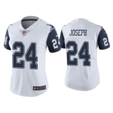 Women's Dallas Cowboys #24 Color Rush Limited Kelvin Joseph White Jersey