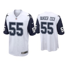 Men's Dallas Cowboys #55 Leighton Vander Esch White Alternate Game Jersey