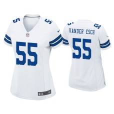 Women's Dallas Cowboys #55 Leighton Vander Esch White Game Jersey