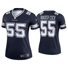 Women's Dallas Cowboys #55 Leighton Vander Esch Navy Legend Jersey