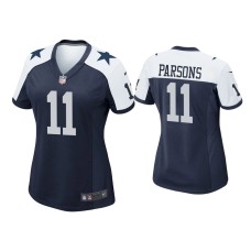 Women's Dallas Cowboys #11 Micah Parsons Navy Alternate Game Jersey