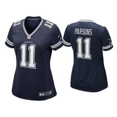 Women's Dallas Cowboys #11 Micah Parsons Navy Game Jersey