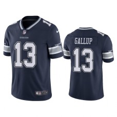 Men's Dallas Cowboys #13 Nike Michael Gallup Navy Color Rush Limited Jersey