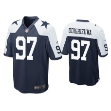 Men's Dallas Cowboys #97 Osa Odighizuwa Navy Alternate Game Jersey