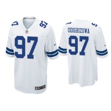 Men's Dallas Cowboys #97 Osa Odighizuwa White Game Jersey