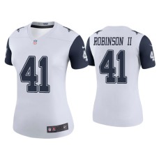 Women's Dallas Cowboys #41 Color Rush Legend Reggie Robinson II White Jersey