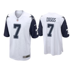 Men's Dallas Cowboys #7 Trevon Diggs White Alternate Game Jersey