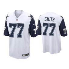 Men's Dallas Cowboys #77 Tyron Smith White Alternate Game Jersey