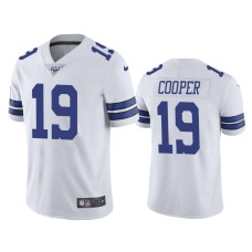 Men's Dallas Cowboys #19 Amari Cooper 100th Season White Vapor Limited Jersey