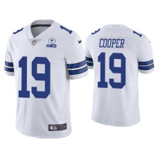 Men's Dallas Cowboys #19 60th Anniversary Amari Cooper White Limited Jersey