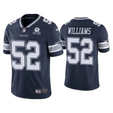 Men's Dallas Cowboys #52 60th Anniversary Connor Williams Navy Limited Jersey