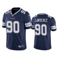 Men's Dallas Cowboys #90 Demarcus Lawrence 100th Season Navy Vapor Limited Jersey