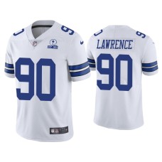 Men's Dallas Cowboys #90 60th Anniversary DeMarcus Lawrence White Limited Jersey