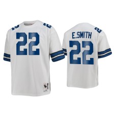 Men's Dallas Cowboys #22 Emmitt Smith White 1977 Throwback Authentic Jersey