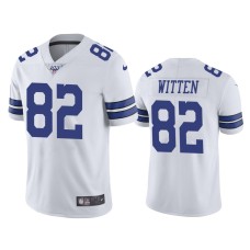 Men's Dallas Cowboys #82 Jason Witten 100th Season White Vapor Limited Jersey