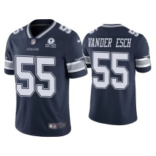 Men's Dallas Cowboys #55 60th Anniversary Leighton Vander Esch Navy Limited Jersey