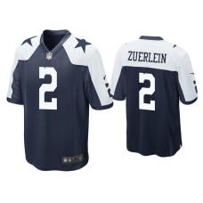 Men's Dallas Cowboys #2 Greg Zuerlein Navy Alternate Game Jersey