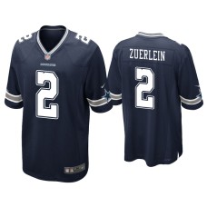 Men's Dallas Cowboys #2 Greg Zuerlein Navy Game Jersey