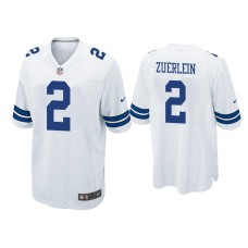 Men's Dallas Cowboys #2 Greg Zuerlein White Game Jersey