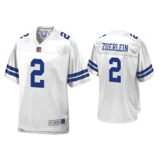 Men's Dallas Cowboys #2 Greg Zuerlein White Pro Line Jersey