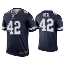 Men's Dallas Cowboys #42 Keanu Neal Navy Legend Jersey