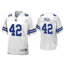 Men's Dallas Cowboys #42 Keanu Neal White Pro Line Jersey