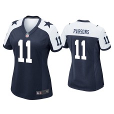 Women's Dallas Cowboys #11 Micah Parsons Navy Alternate Game Jersey