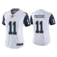 Women's Dallas Cowboys #11 Color Rush Limited Micah Parsons White Jersey