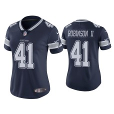 Women's Dallas Cowboys #41 Vapor Limited Reggie Robinson II Navy Jersey