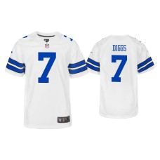 Youth Dallas Cowboys #7 Trevon Diggs White Game Jersey