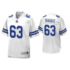 Men's Dallas Cowboys #63 Tyler Biadasz White Pro Line Jersey