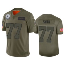 Men's Dallas Cowboys #77 Tyron Smith Camo 2019 Salute to Service Limited Jersey