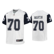 Youth Dallas Cowboys #70 Zack Martin White Alternate Game Jersey