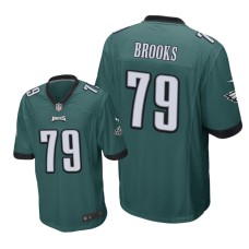 Men's Philadelphia Eagles #79 Green Brandon Brooks Nike Game Jersey