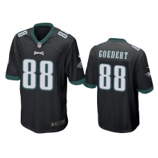 Men's Philadelphia Eagles #88 Black Dallas Goedert Nike Game Jersey