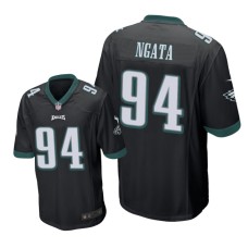 Men's Philadelphia Eagles #94 Black Haloti Ngata Nike Game Jersey