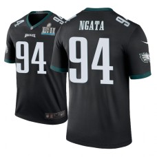 Men's Philadelphia Eagles #94 Haloti Ngata Black Nike legend color rush Jersey