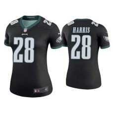 Women's Philadelphia Eagles #28 Color Rush Legend Anthony Harris Black Jersey