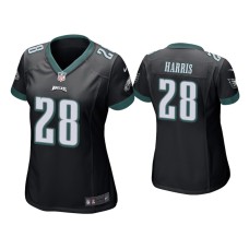 Women's Philadelphia Eagles #28 Anthony Harris Black Game Jersey