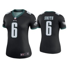 Women's Philadelphia Eagles #6 Color Rush Legend DeVonta Smith Black Jersey