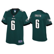 Women's Philadelphia Eagles #6 DeVonta Smith Green Pro Line Jersey