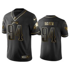 Men's Philadelphia Eagles #94 2019 Golden Edition Vapor Untouchable Limited Haloti Ngata Black Jersey's