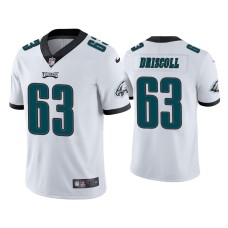 Men's Philadelphia Eagles #63 Jack Driscoll Vapor Limited White Jersey