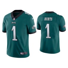 Men's Philadelphia Eagles #1 Jalen Hurts Vapor Limited Green Jersey