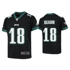 Youth Philadelphia Eagles #18 Jalen Reagor Black Game Jersey