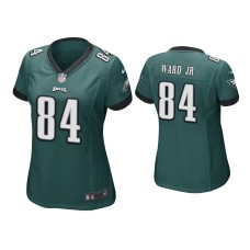 Women's Philadelphia Eagles #84 Greg Ward Jr. Midnight Green Game Jersey