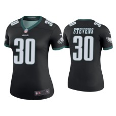 Women's Philadelphia Eagles #30 Color Rush Legend JaCoby Stevens Black Jersey