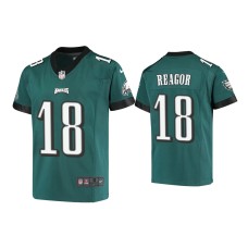 Youth Philadelphia Eagles #18 Jalen Reagor Midnight Green Game Jersey