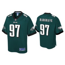 Men's Philadelphia Eagles #97 Javon Hargrave Green Pro Line Jersey